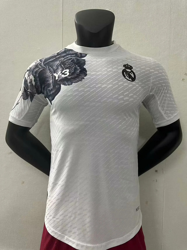 AAA Quality Real Madrid 24/25 Special White/Black Rose Jersey(Pl